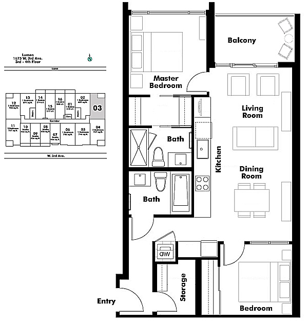 Floor plan 303