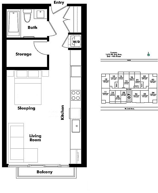 Floor plan 407