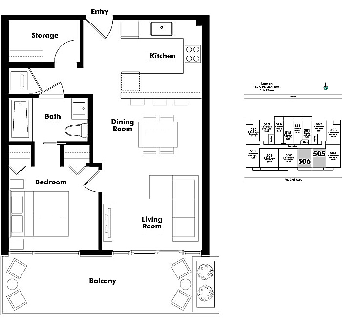 Floor plan 506