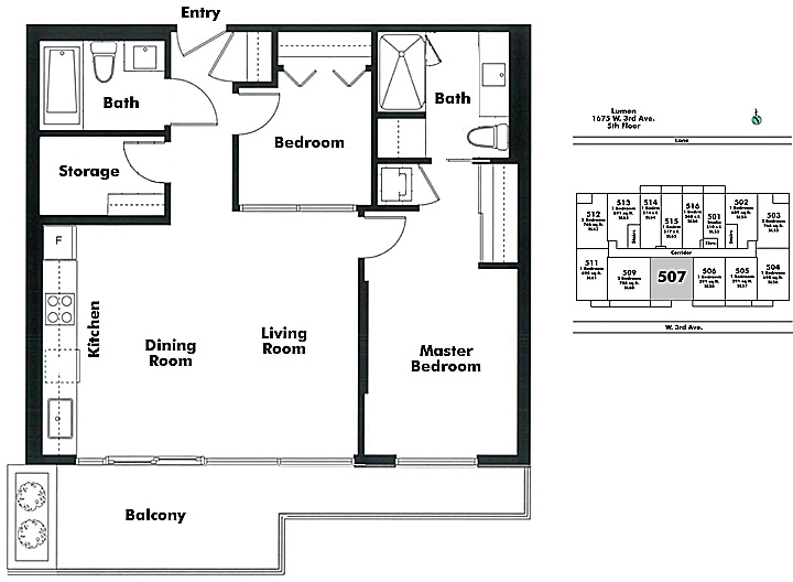 Floor plan 507