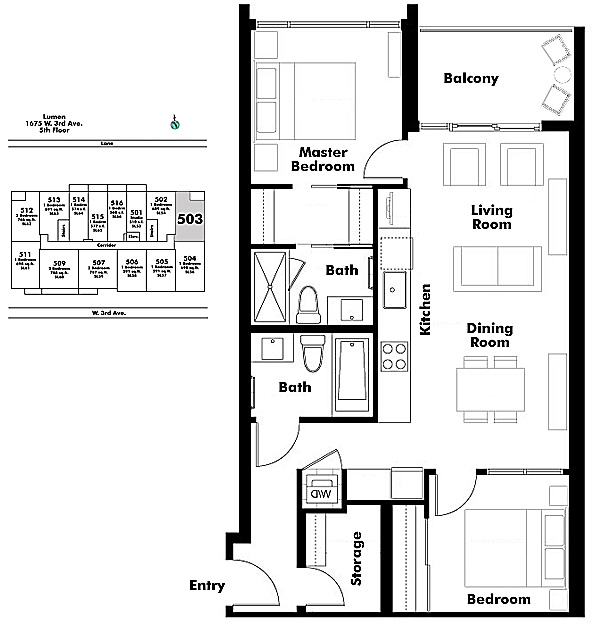 Floor plan 503
