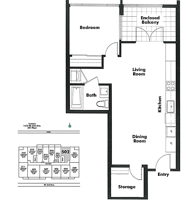 Floor plan 502