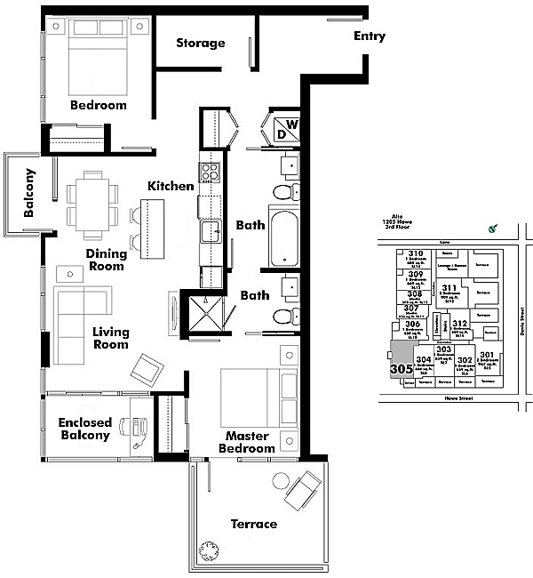 Floor plan 305