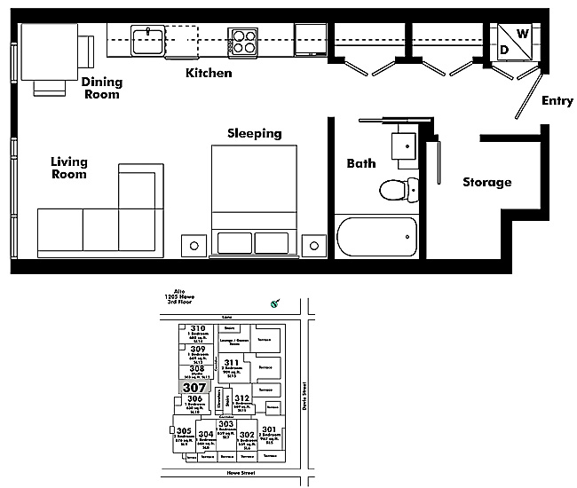 Floor plan 307