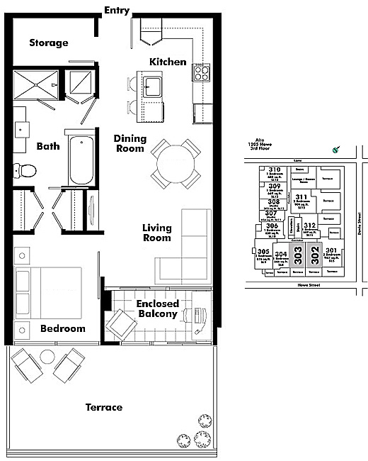 Floor plan 303