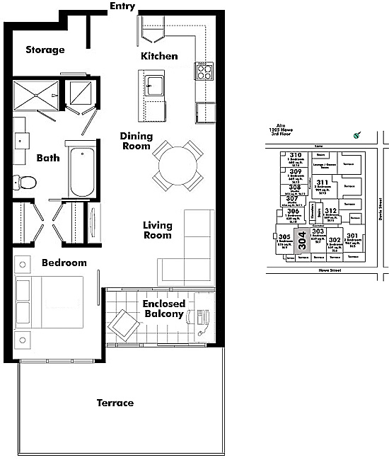 Floor plan 304