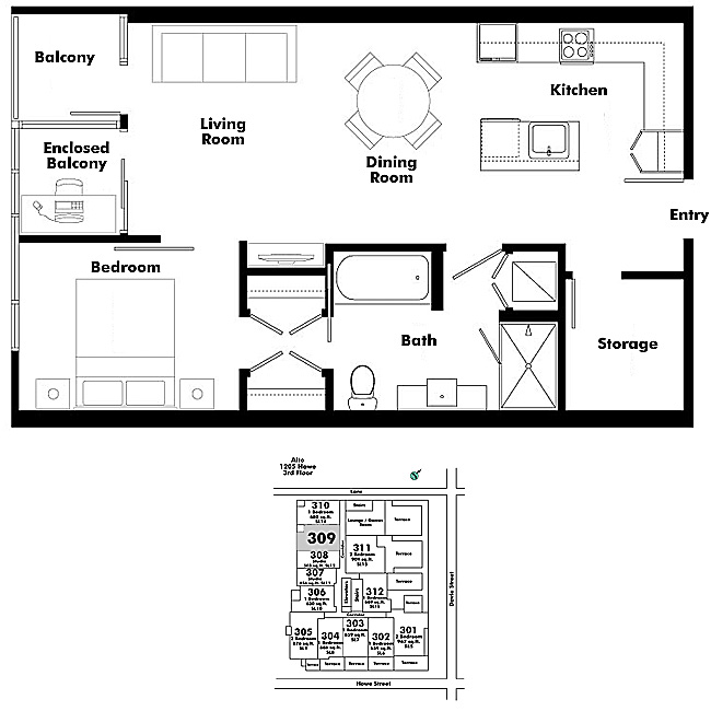 Floor plan 309