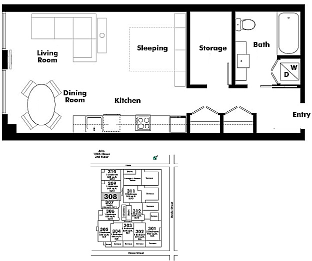 Floor plan 308
