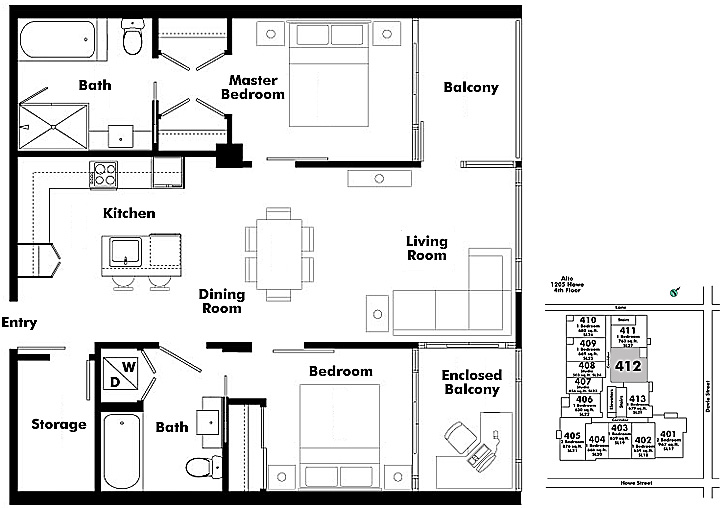 Floor plan 412