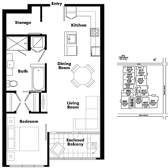 Floor plan 404