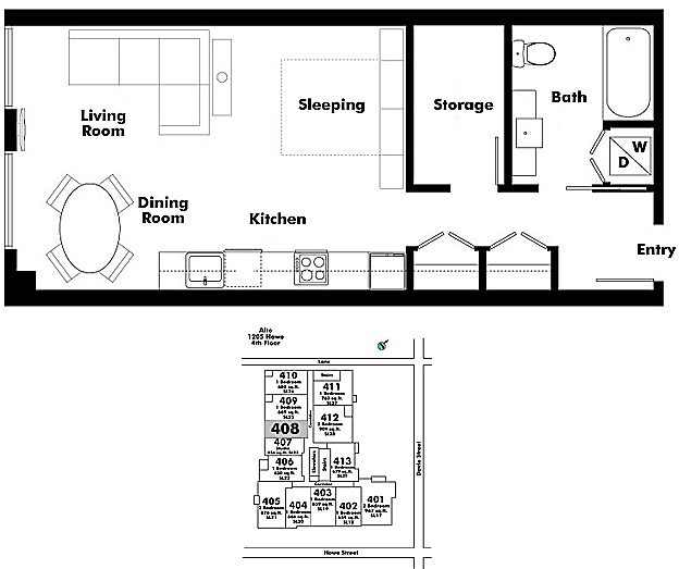Floor plan 408