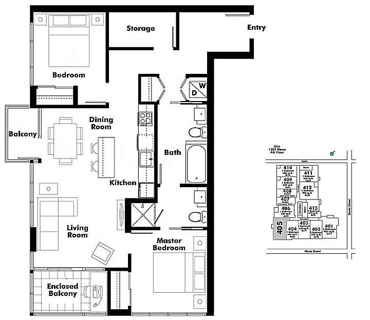 Floor plan 405