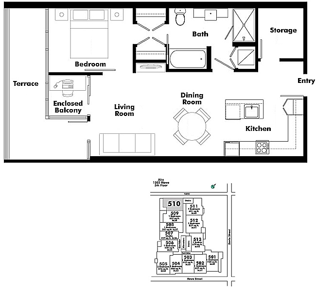 Floor plan 510