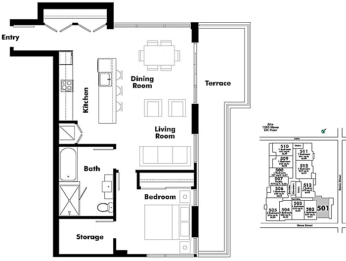 Floor plan 501