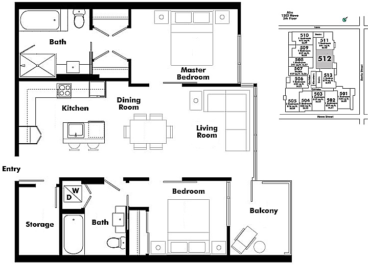 Floor plan 512