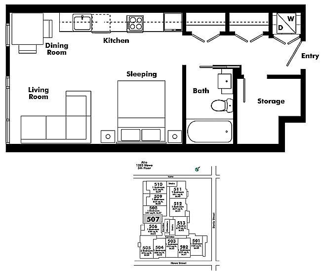 Floor plan 507