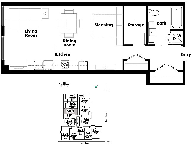 Floor plan 508