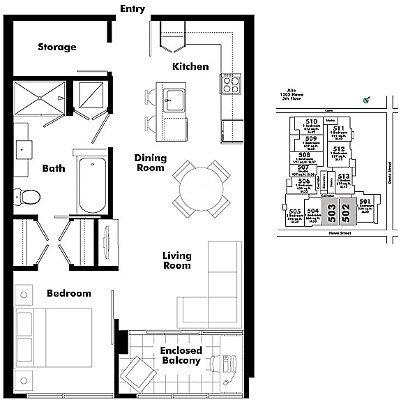 Floor plan 502