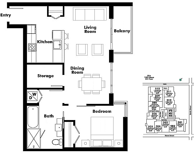 Floor plan 513