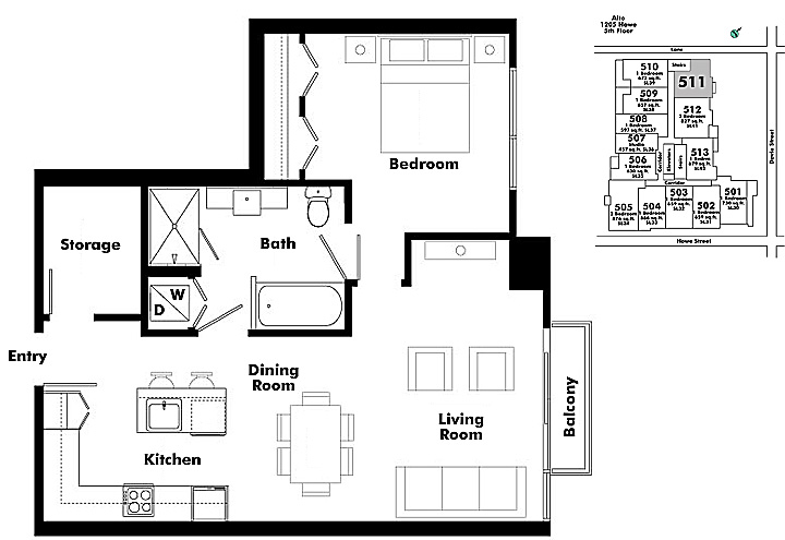 Floor plan 511