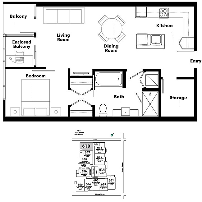 Floor plan 610