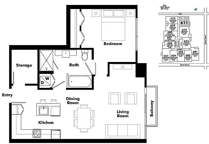 Floor plan 611