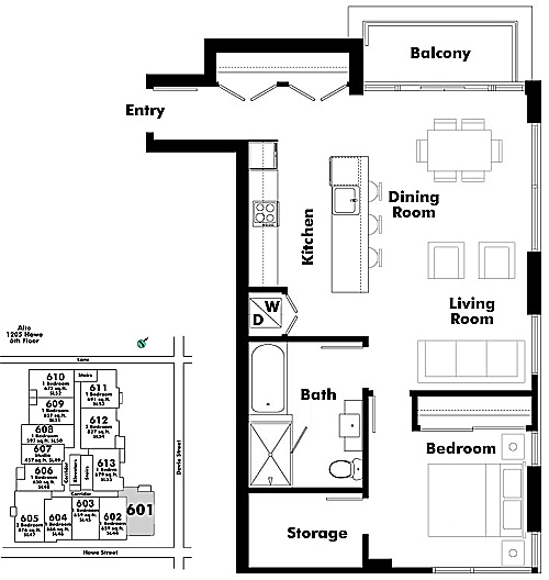 Floor plan 601