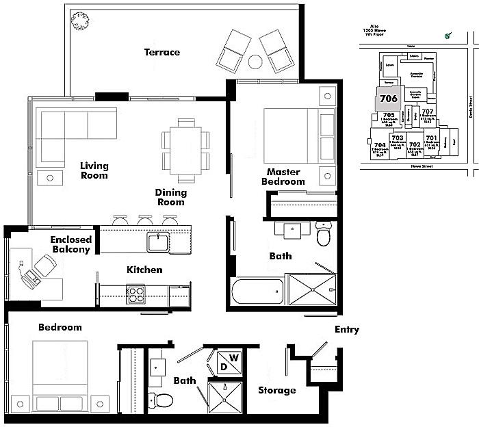 Floor plan 706