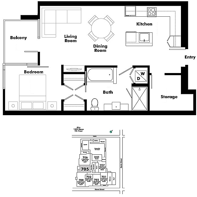 Floor plan 705