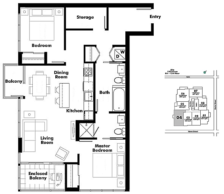 Floor plan 1104