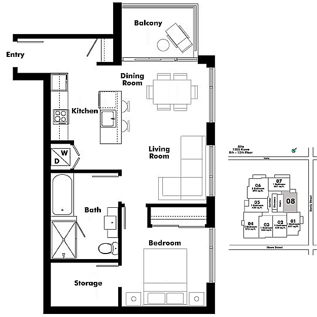 Floor plan 808