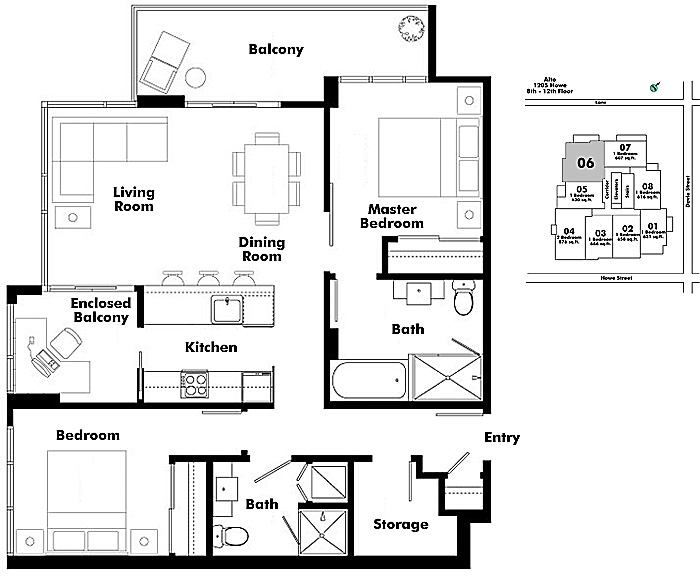 Floor plan 1106