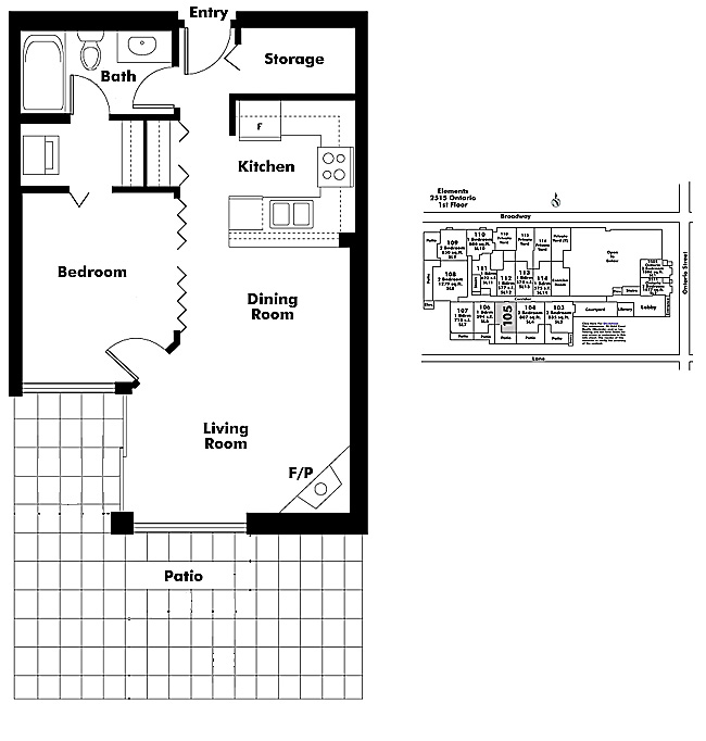 Floor plan 105