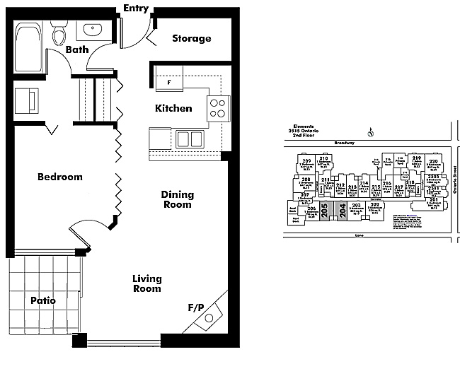 Floor plan 204