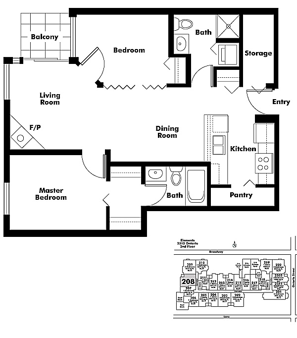 Floor plan 208