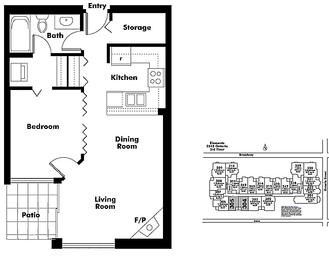 Floor plan 304