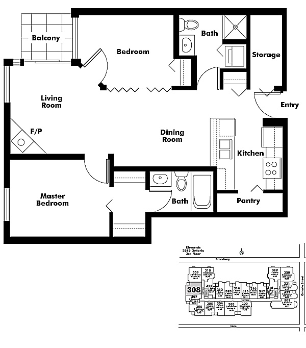 Floor plan 308