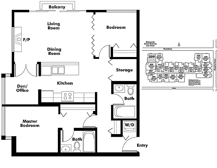 Floor plan 309
