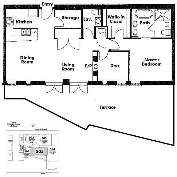 Floor plan 505