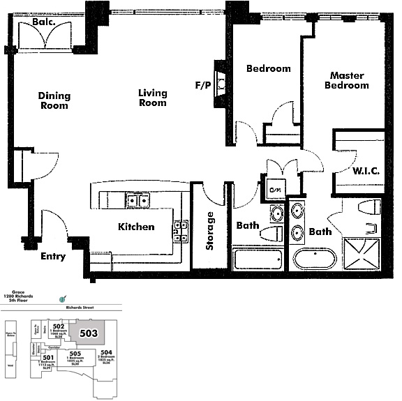 Floor plan 503