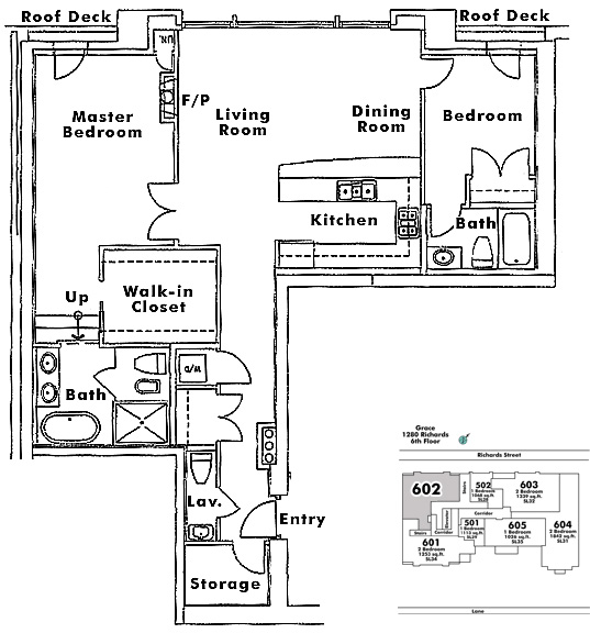 Floor plan 602