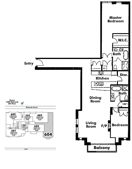 Floor plan 604