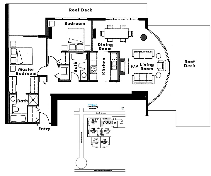 Floor plan 708