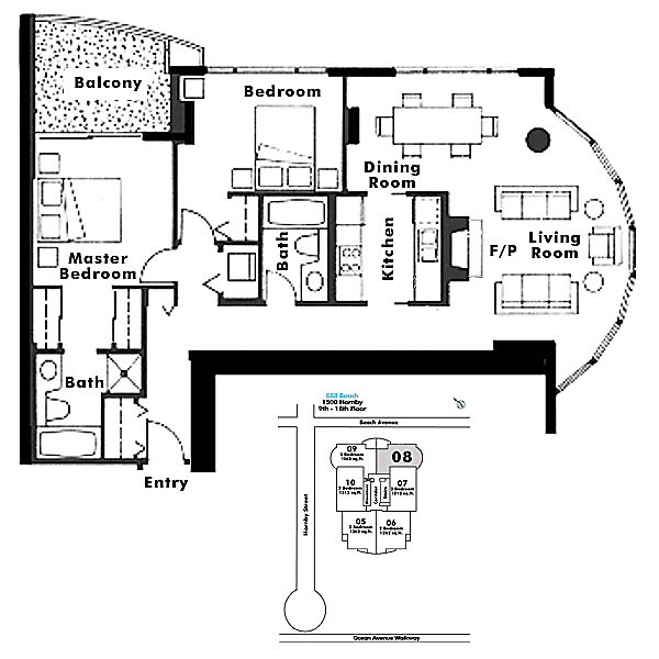 Floor plan 908