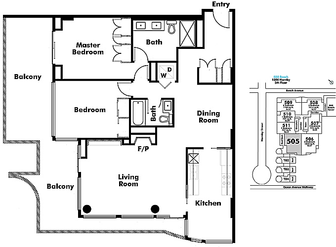 Floor plan 505