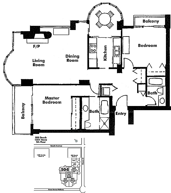 Floor plan 504