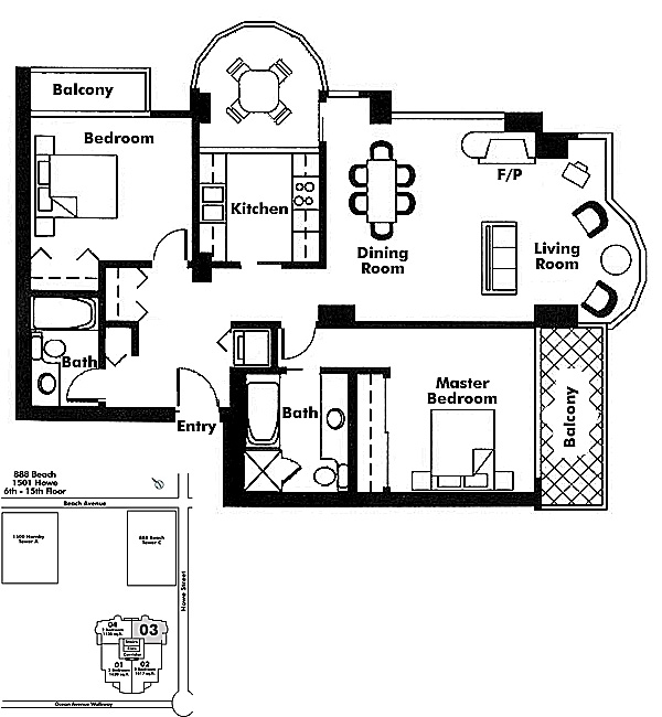Floor plan 603