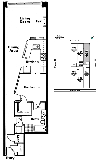 Floor plan 406