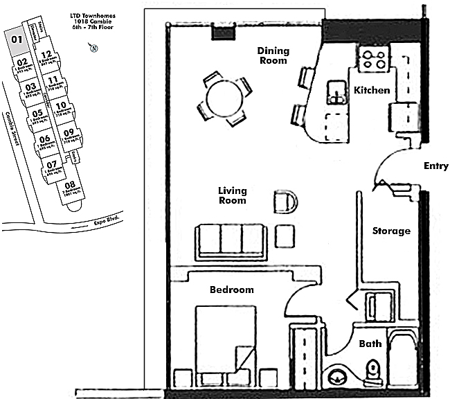 Floor plan 701