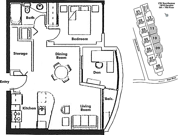 Floor plan 609